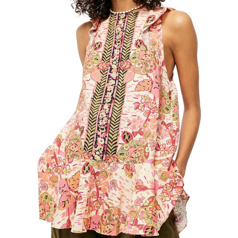 Free People Summer in Tulum Top Size Small